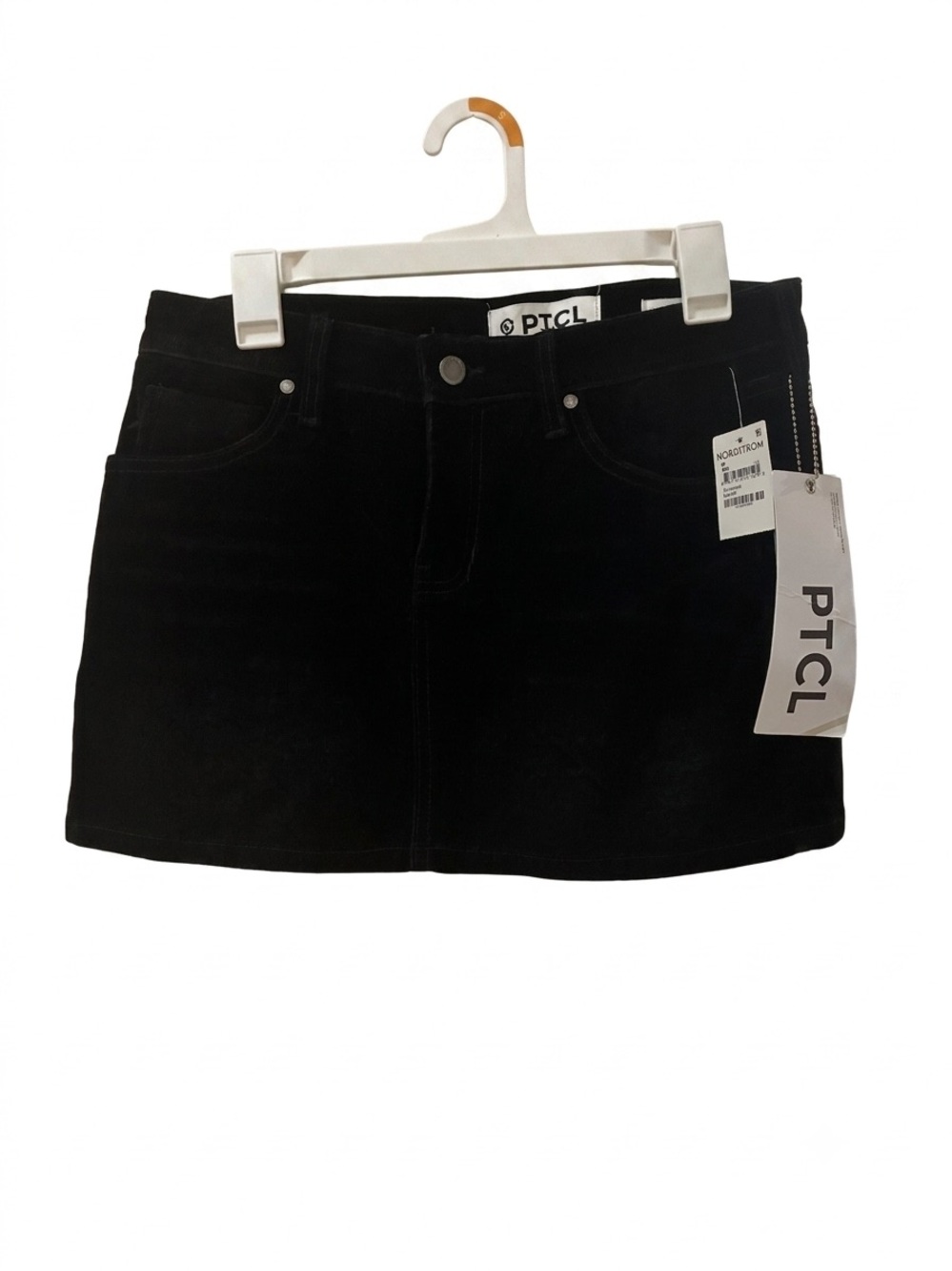 PTCL Black Denim Mini Skirt Nordstrom Size Medium New With tags
